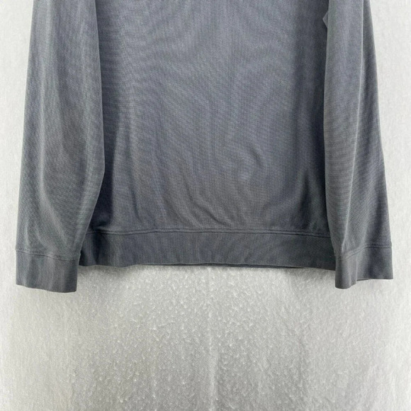 Calvin Klein Sweatshirt Men's Sz M Gray Palin Quarter Zip Regular Fit Pullover - Picture 9 of 12